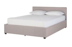 Hygena Emelie Small Double Ottoman Bedframe - Latte